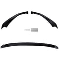 Front Bumper Lip Spoiler Gloss Blk For 2017-2019 BMW 5 Series G30 G31 M Sport