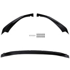 Front Bumper Lip Spoiler Gloss Blk For 2017-2019 BMW 5 Series G30 G31 M Sport