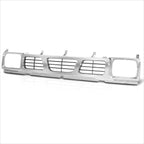 Chrome Frame Front Bumper Grille Shell for Nissan D21/Pickup (1993–1997)