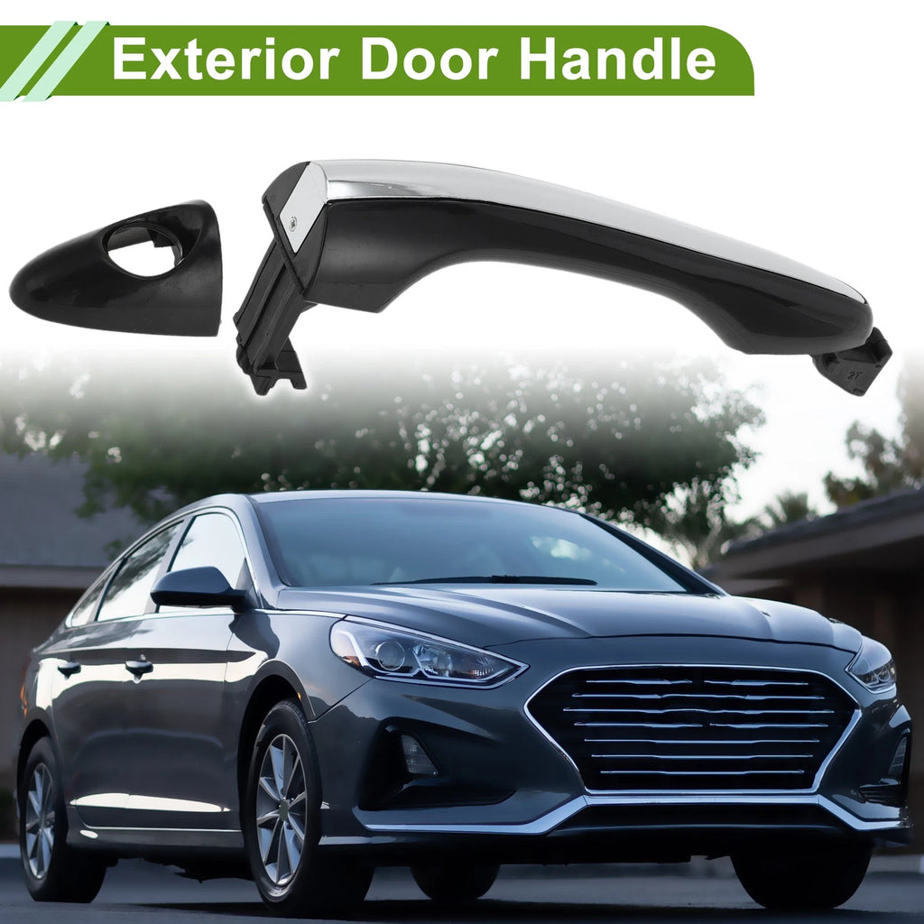 Exterior Door Handle for Hyundai (2011–2017) No. 826512T011 Black Silver Tone
