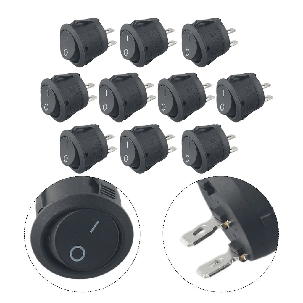 10pcs Rocker Switch 12V SPST for RV