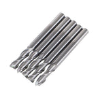5 Pcs 3/16" 2 Flute Carbide End Mill for Various Applications (USA)