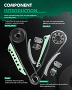 Timing Chain Kit for Ford E150 F150 Explorer Expedition 4.6L (1997–2007)