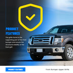 Chrome Front Upper Bumper Grille for Ford F-150 (2009-2014)