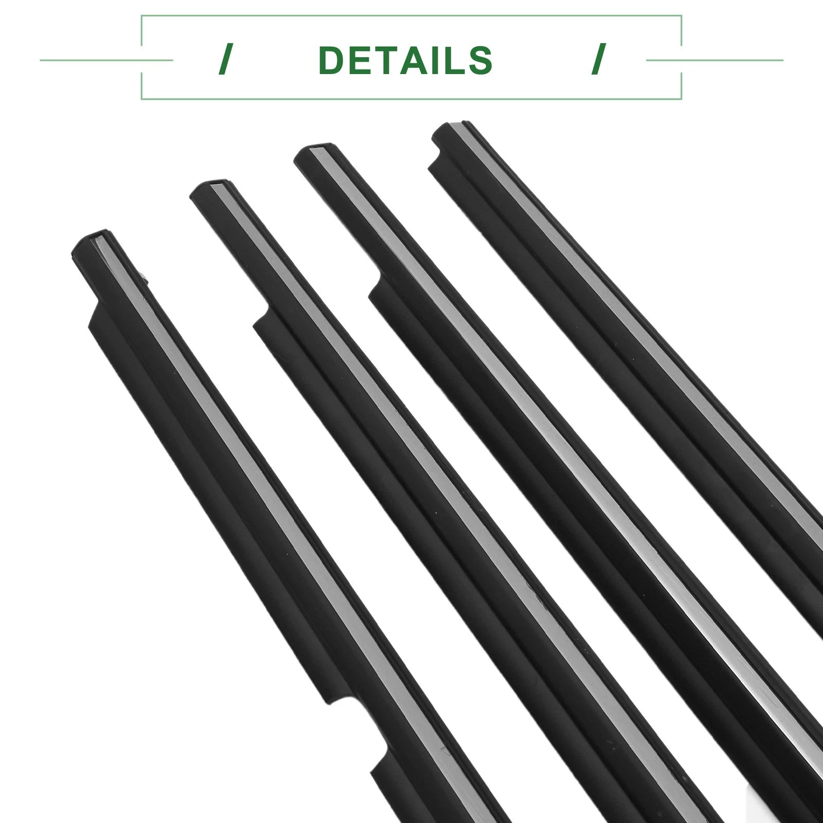 Set of 4 Weatherstrip Window Seal No.7572002180 for Toyota Corolla (2008–2013)