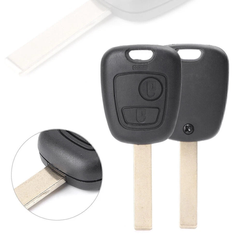 2-Button Remote Key Fob Shell Cover for Peugeot 206, 307 (2000–2010)