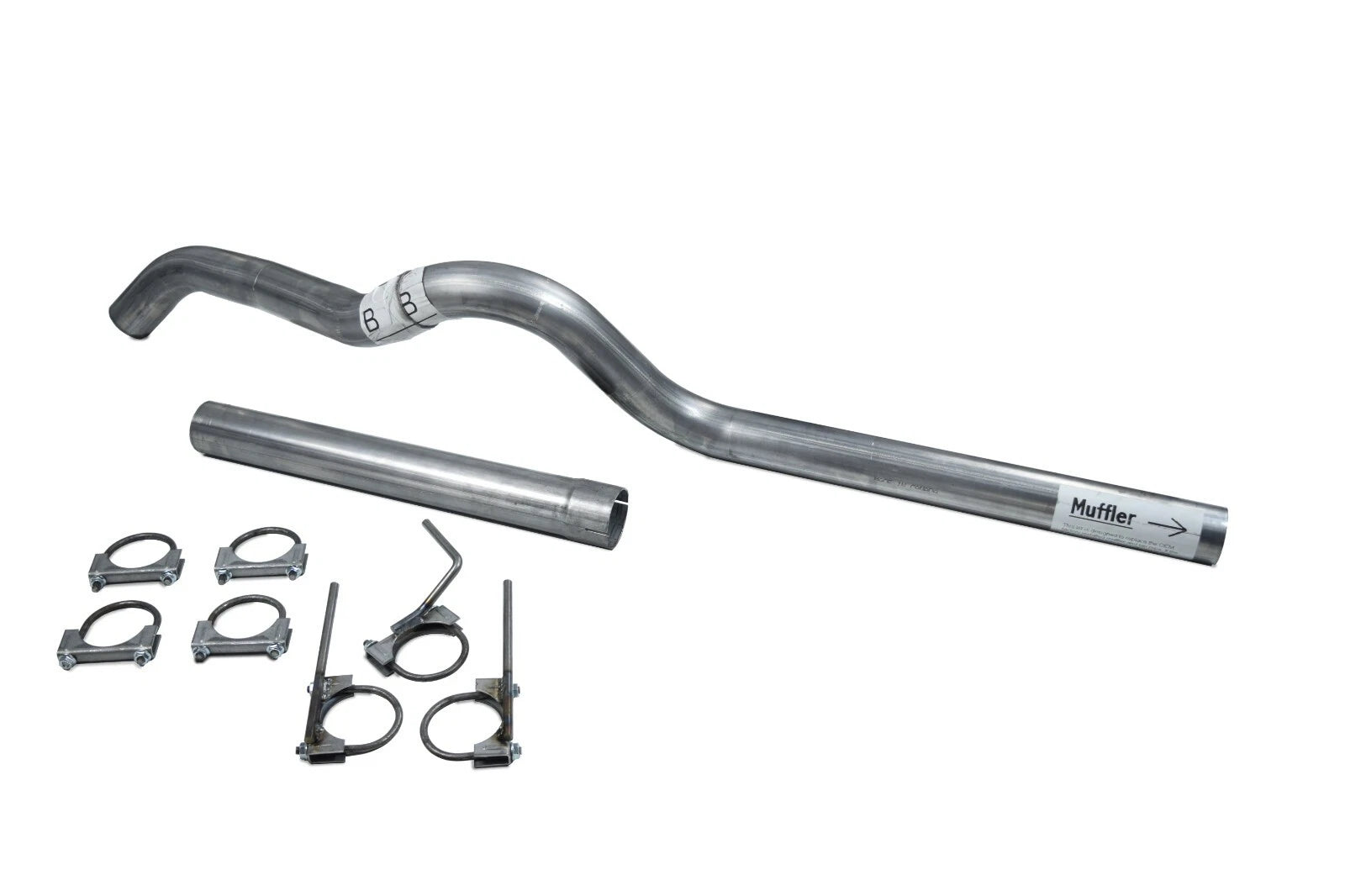 2.5" Single Exit Exhaust Kit for Jeep Wrangler JK (2007–2018)