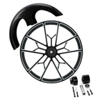 30" x 3.5" Front Wheel Rim Hub & Fender for Harley Touring (2008–Present)