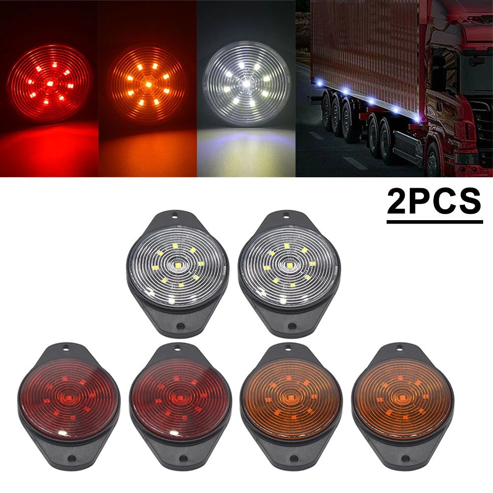 9LED Side Marker Lamp for Car Truck Bus Trailer Lorry Tractor