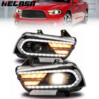 Projector Headlights for Dodge Charger (2011–2014) LED Sequential Turn