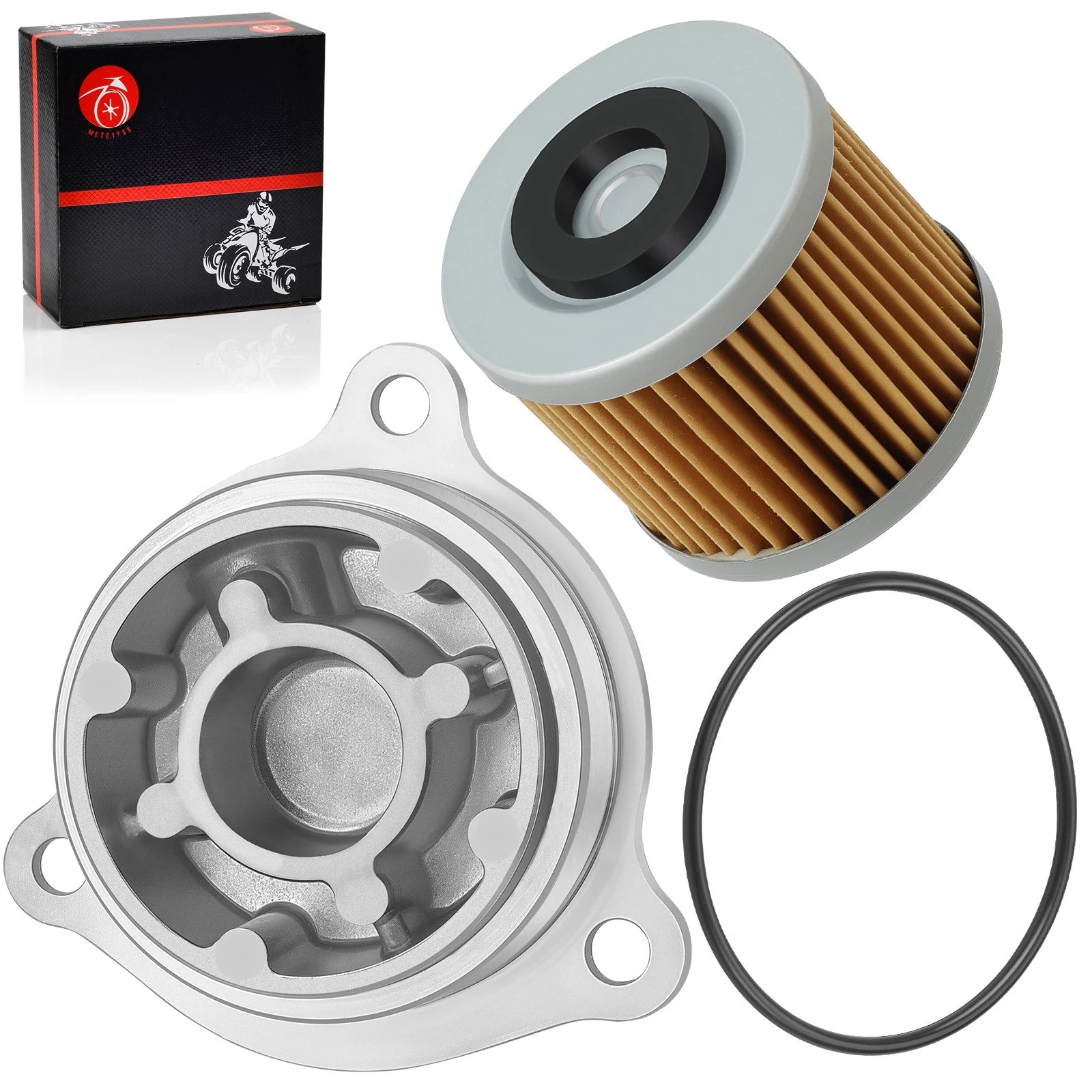 Oil Filter & Cover & O-Ring for Yamaha V Star 1100 Silverado (2002–2009)