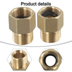 2X M22 15mm Male to 14mm Female Coupler for Pressure Washer Hose