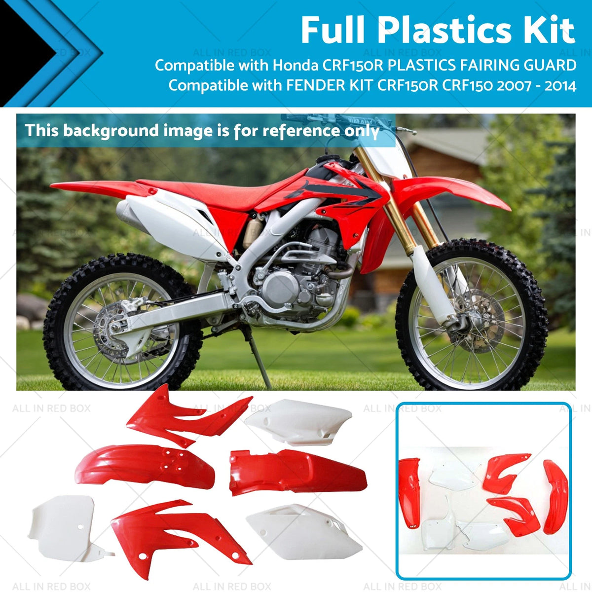 Fairing Guard Fender Kit for Honda CRF150R (2007–2014)