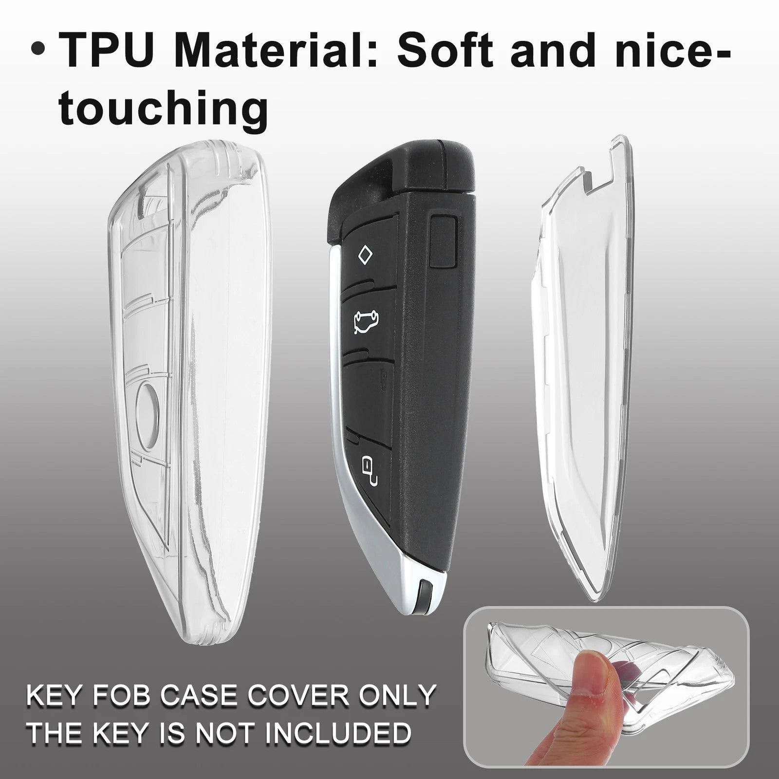 TPU Key Fob Remote Control Cover for BMW 1 2 3 5 6 X1 X2 X3 Series