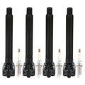 Set of 4 Ignition Coils & Spark Plugs for Dodge Dart 2013–2016