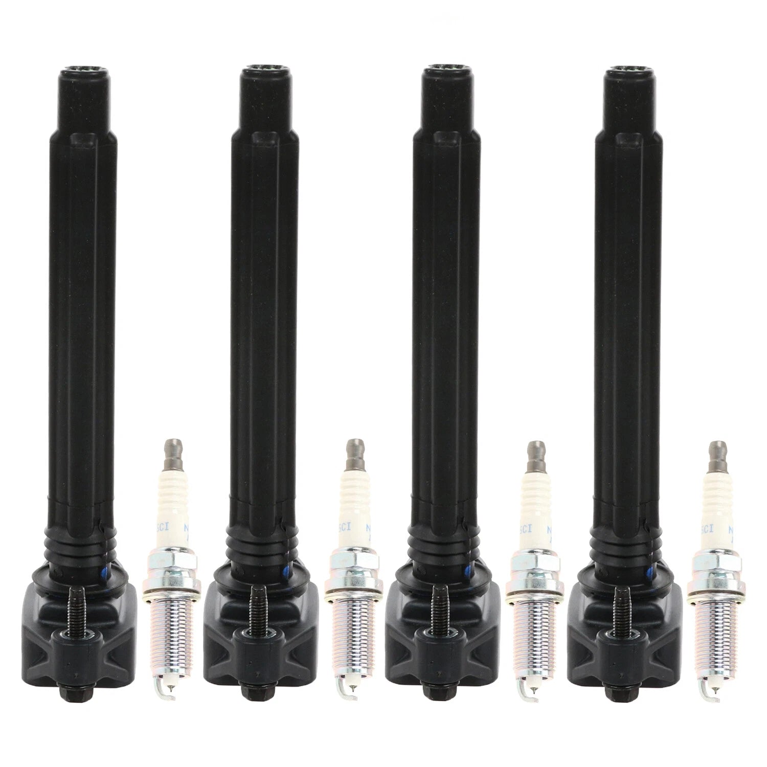 Set of 4 Ignition Coils & Spark Plugs for Dodge Dart 2013–2016