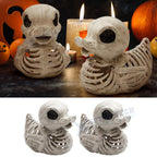 2-Pack Duck Skeleton Plastic Bones for Halloween Graveyard (2024–2025)