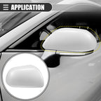 Right Side Mirror Cover Cap for Toyota Highlander (2009–2014) ABS White
