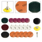 2 Inch Headlight Polishing Pad Kit for Electric Drill