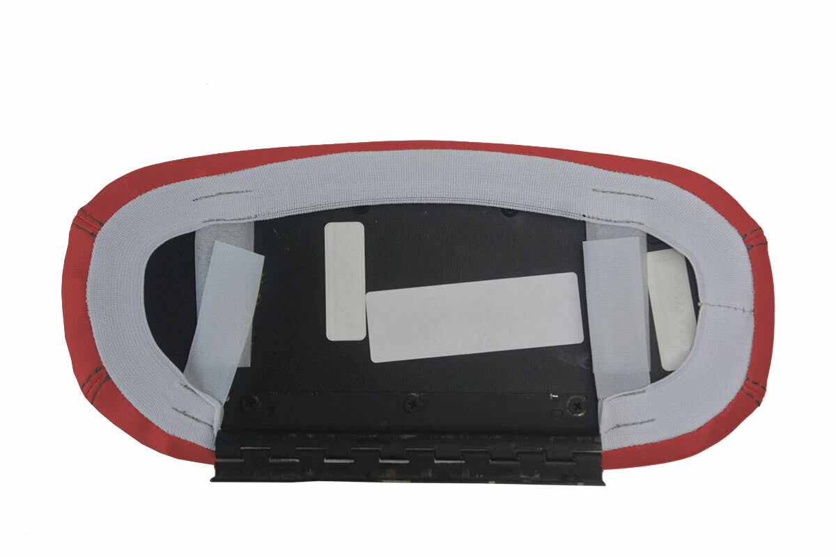 Console Lid Pull Over Cover for Ford Mustang (1994–2004) Red Black Stitch