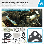Water Pump Impeller Kit for Mercury 8 9.9 10 15 HP Outboards (46-42089A5)