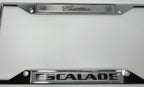 Chrome Metal License Plate Frame with Emblem for Cadillac Escalade (2002–2020)