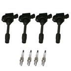 Set of 4 Ignition Coils & Spark Plugs for Toyota Camry RAV4 (2019–2020)
