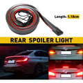 Carbon Fiber LED Brake Tail Light Trim Spoiler Universal