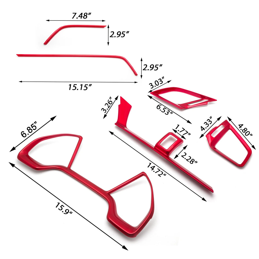 Red Air Vent Outlet for Honda Civic (2016-2021)