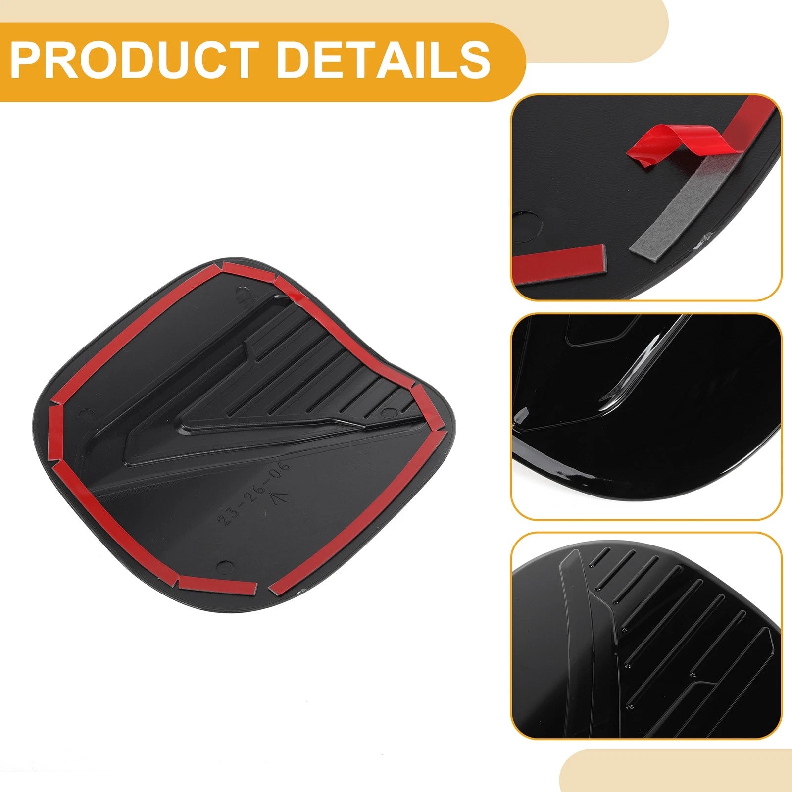 Fuel Tank Door Cap for Nissan Qashqai (2023–2025) Fuel Filler Flap Cover Black