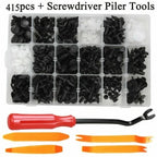 Set of 415 Plastic Rivets Clips for Universal Applications