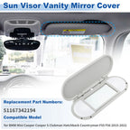 Sun Visor Vanity Mirror Cover for BMW Mini Cooper F55 F56 F60 (2015–2022)
