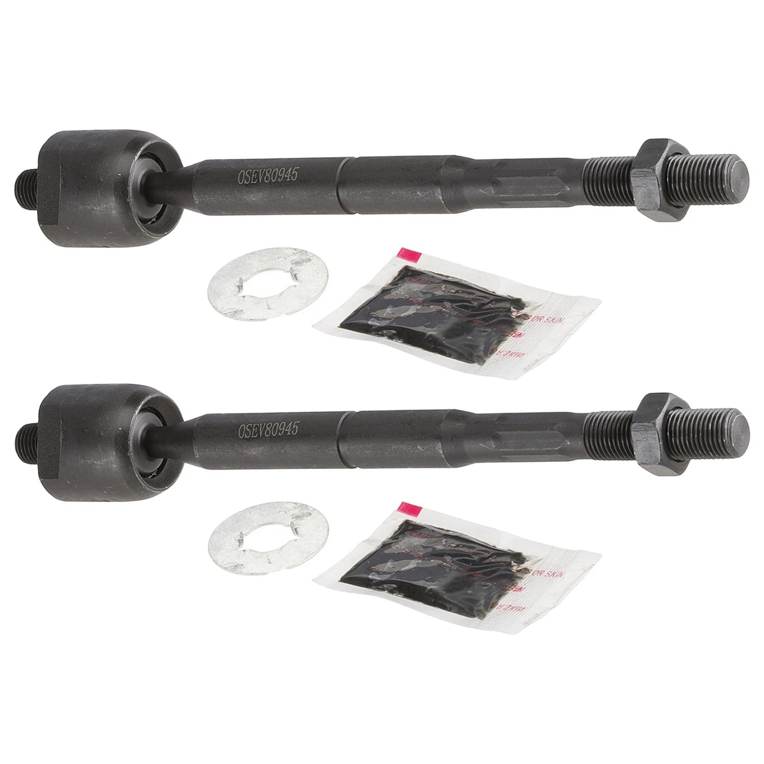 Set of 2 Front Inner Steering Tie Rod Ends for Toyota Highlander (2001–2007)
