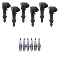 Set of 6 Ignition Coils & Denso Iridium Spark Plugs for Ram 1500 (2002–2023)