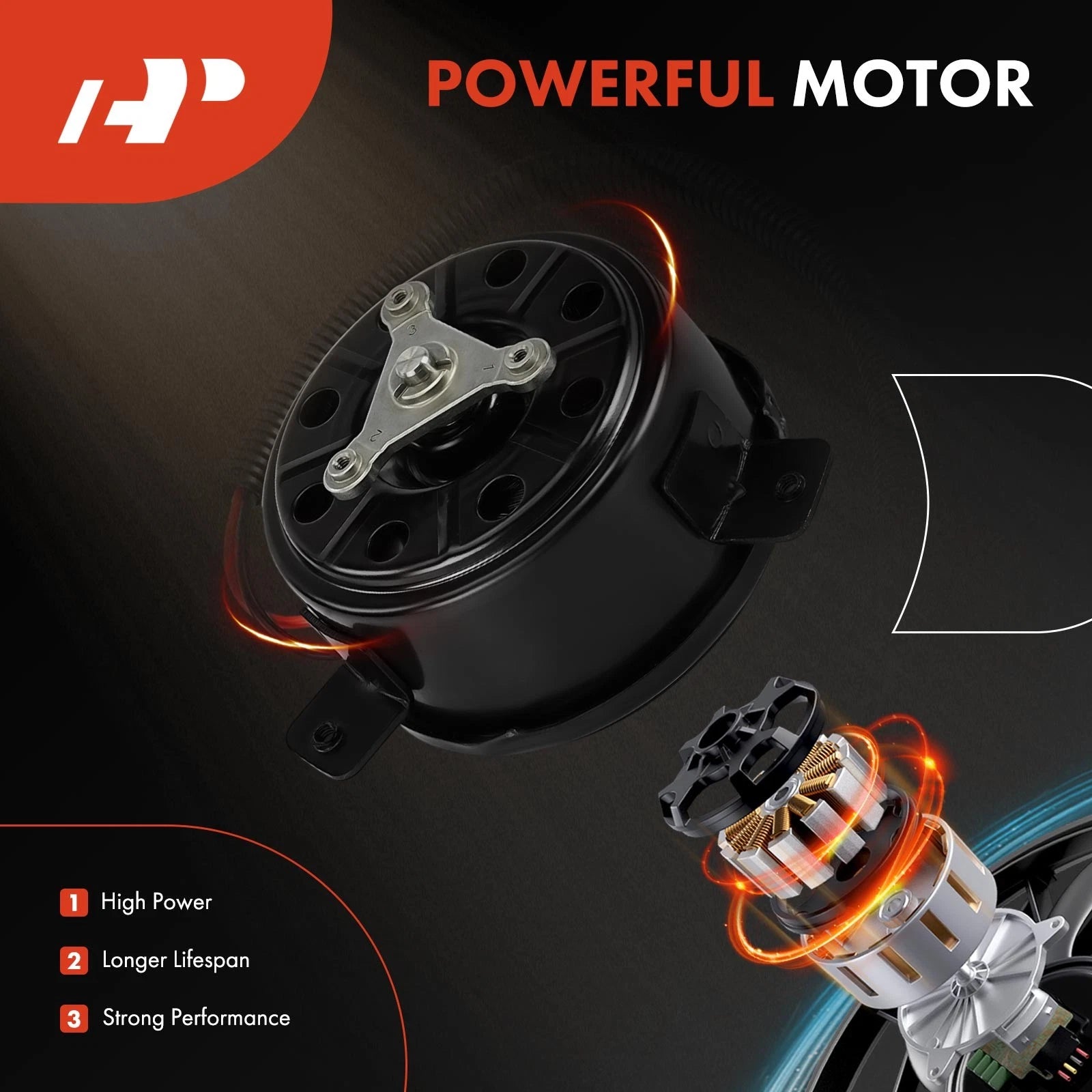Radiator Fan Motor for Hyundai Elantra (2019–2020) & Kia Forte5 (2019–2020)