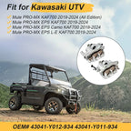 Front Left Right Brake Caliper & Pads for Kawasaki KAF700 Mule PROMX (2019–2024)