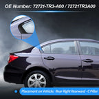 Rear Right C Pillar Window Cover Trim for Honda Civic (2012–2015) No.72721-TR3-A00