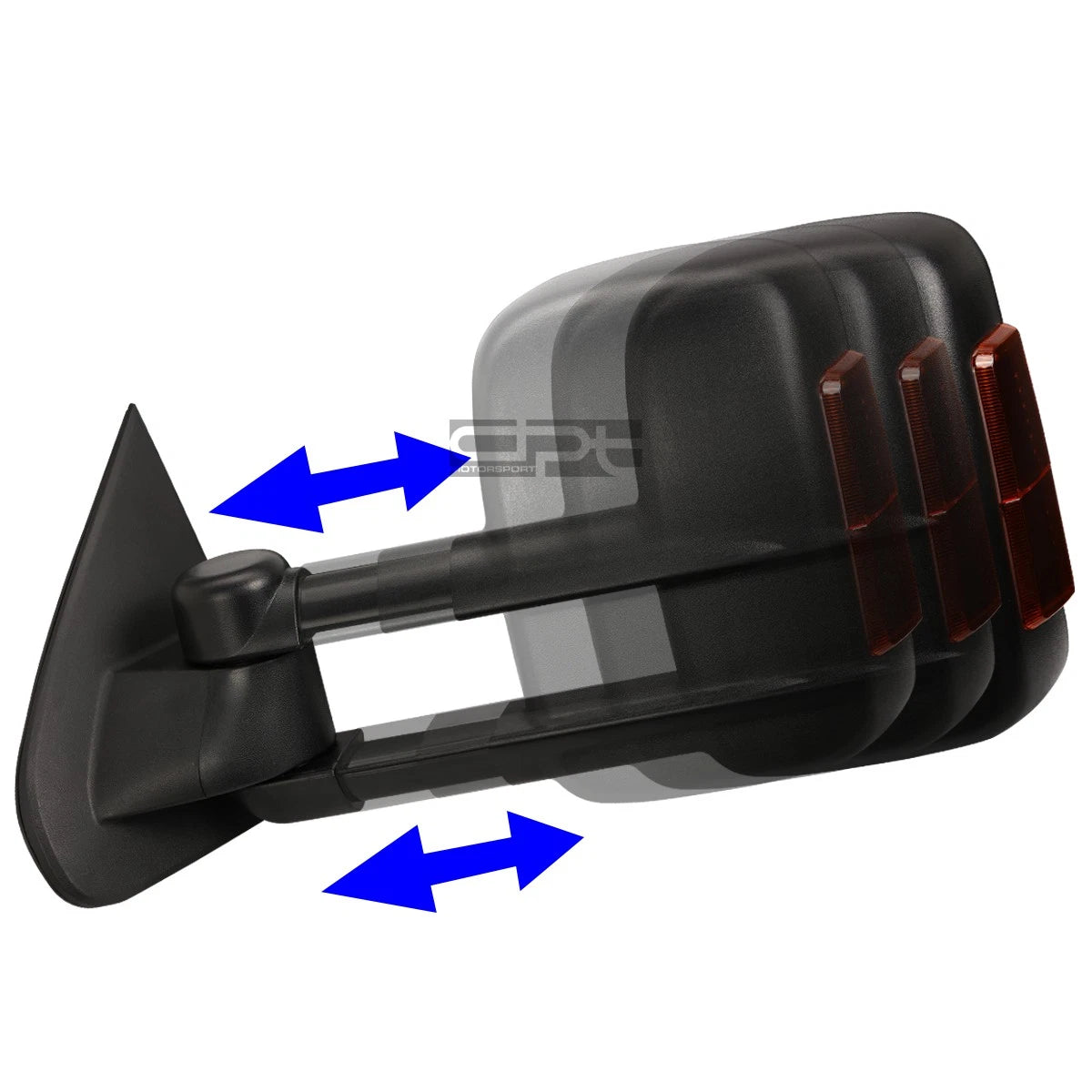 Set of 2 Power Heated LED Signal Light Towing Mirrors for GM GMTK2XX (2014–2020)