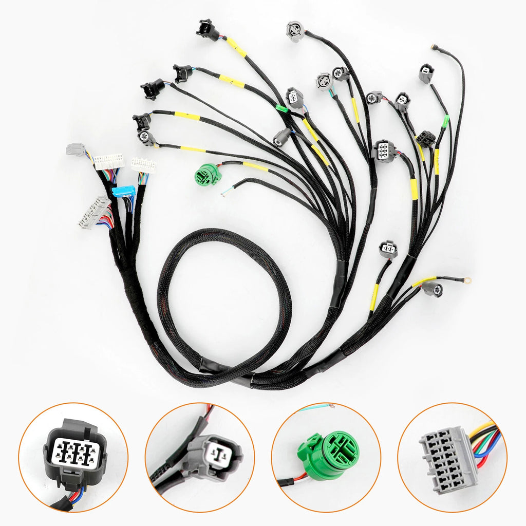 Tucked Engine Harness For Honda Civic Integra B16 B18 D16 OBD1 Budget D&B-series
