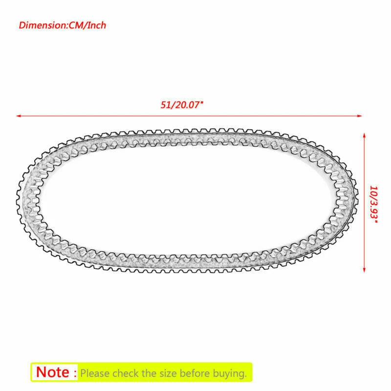 Drive Belt for Arctic Cat (0627-102, 0627-036, 044) Snowmobile T9
