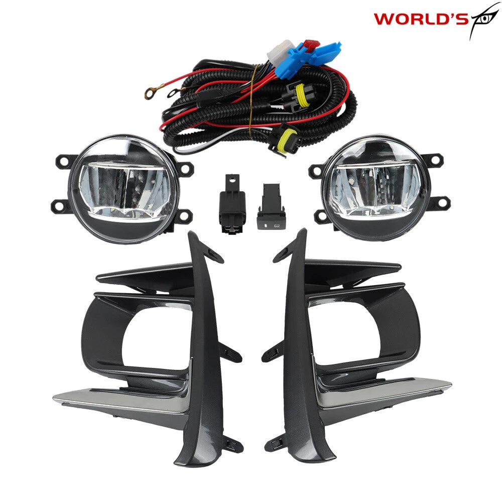 LED DRL Fog Lights for Toyota Sienna (2018–2020)
