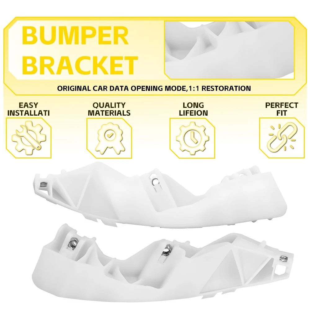Set of 2 Front Bumper Bracket Supports for Infiniti G35 G37 G25 Q40 (2007–2015)