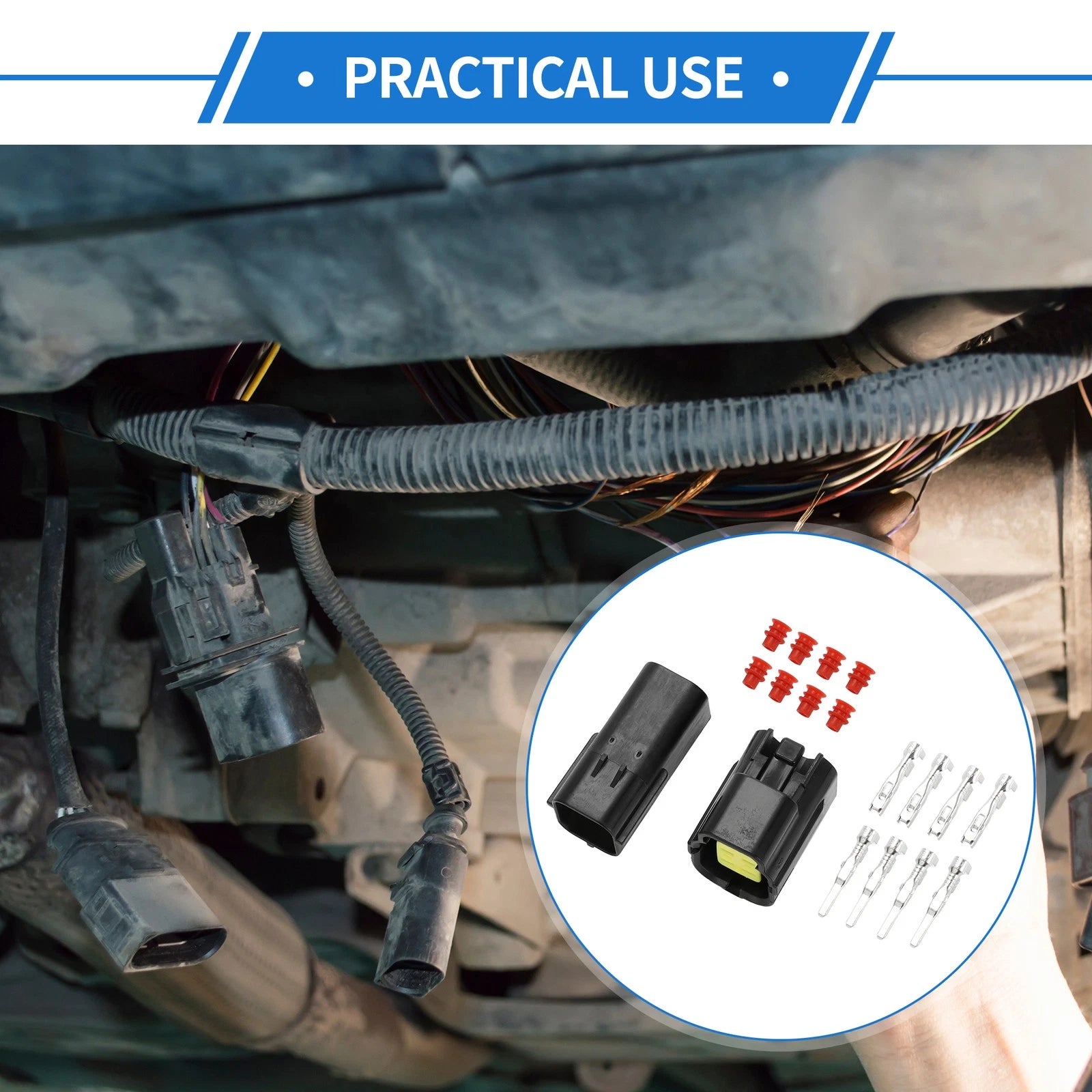 Set of 4 Oxygen Sensor Connector Plugs for Mazda Nissan