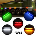 Amber LED Side Marker Indicators Light for Truck Boat Trailer (H)