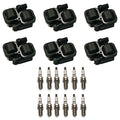 Set of 6 Ignition Coils & 12 Spark Plugs for Mercedes-Benz C-Class