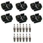 Set of 6 Ignition Coils & 12 Spark Plugs for Mercedes-Benz C-Class