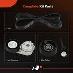 3X Serpentine Belt Drive Component Kit for Jeep Wrangler TJ (2000–2006)