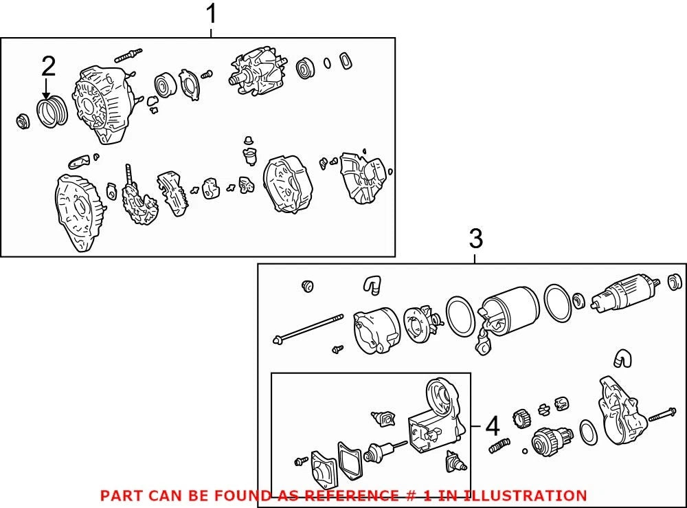 Genuine OEM Alternator for Lexus 270605036084