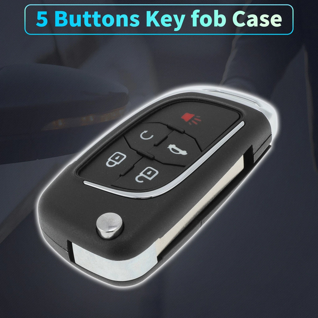 5X Key Fob Shell Case for Chevrolet Camaro Equinox (2010–2019)