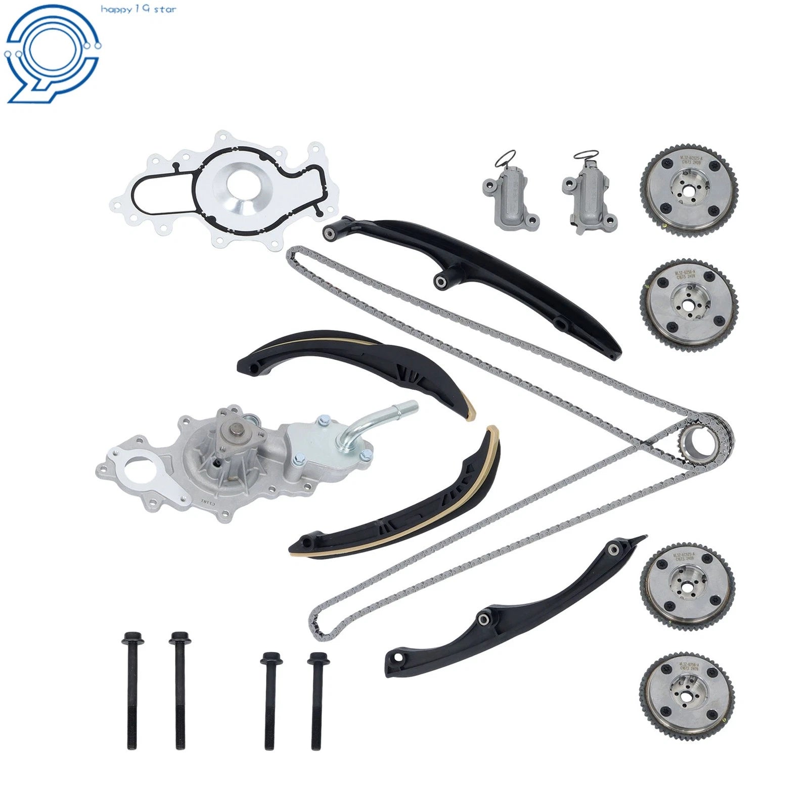 Timing Chain Kit with Camshaft Phaser & Water Pump for Lincoln Ford Navigator F-150 (2015–2020)